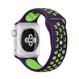 Breezy Apple Watch Sport Band purple green 5 / 38mm  S The Ambiguous Otter