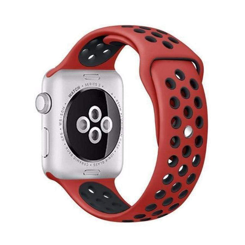 Breezy Apple Watch Sport Band red black 7 / 38mm  S The Ambiguous Otter