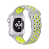 Breezy Apple Watch Sport Band silver yellow 2 / 38mm  S The Ambiguous Otter