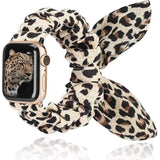 Bunny Ear Apple Watch Scrunchie Band Leopard / 38mm | 40mm Small The Ambiguous Otter