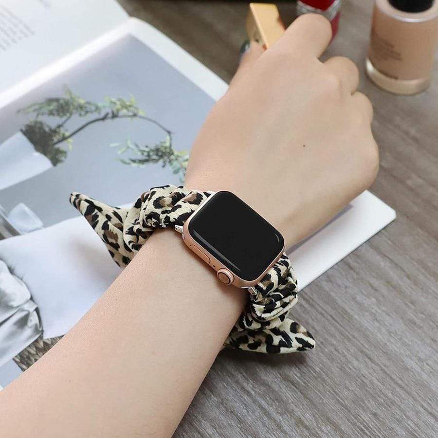 Bunny Ear Apple Watch Scrunchie Band The Ambiguous Otter