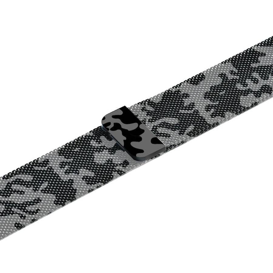 Camo Apple Watch Milanese Loop Band Camouflage gray / 42mm | 44mm The Ambiguous Otter