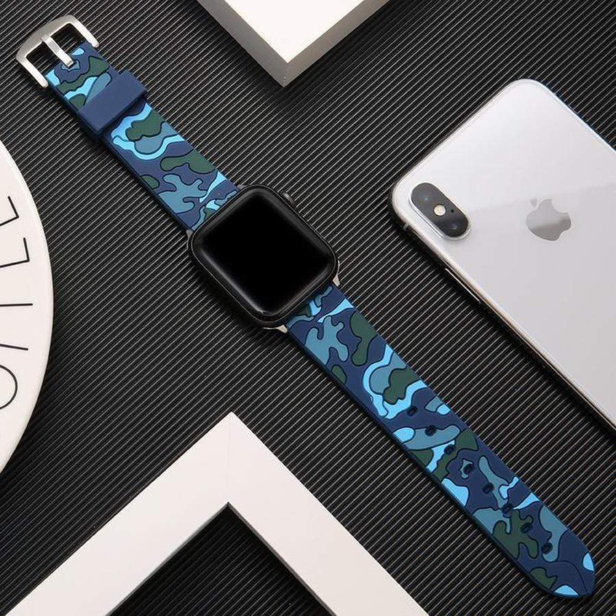 Camo XI Apple Watch Silicone Band The Ambiguous Otter