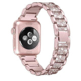Charlotte Crystal Encrusted Apple Watch Band Rosie Pink / 38mm and 40mm The Ambiguous Otter