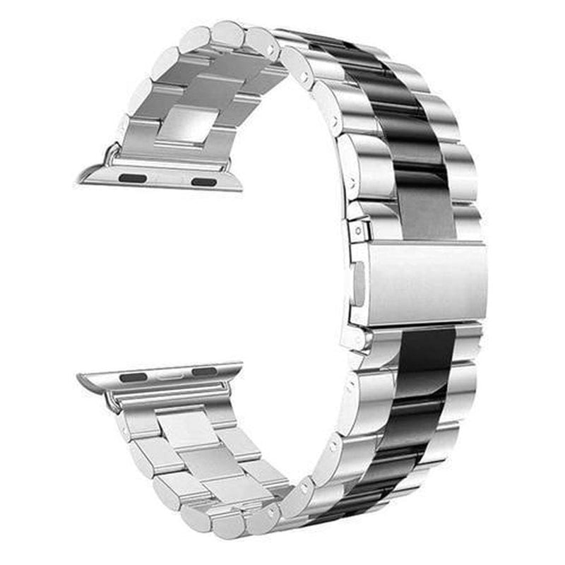 Classy Stainless Steel Apple Watch Band silver | black / 38mm | 40mm The Ambiguous Otter