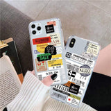 Clear Receipt Scrapbook iPhone Case The Ambiguous Otter
