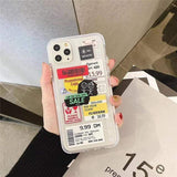 Clear Receipt Scrapbook iPhone Case XH0135-02 / for iphone 8plus The Ambiguous Otter