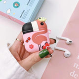 Colorful Cartoon AirPods Case Flamingo The Ambiguous Otter