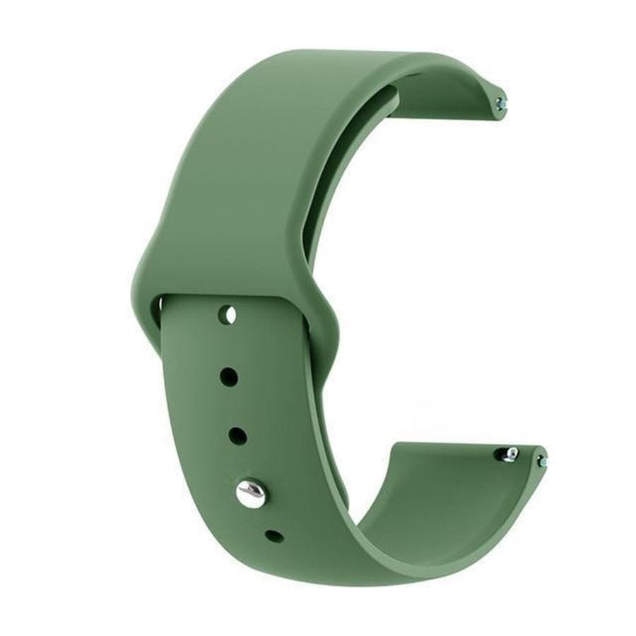 Colorful Samsung Galaxy Silicone Watch Band Army Green / 22mm The Ambiguous Otter