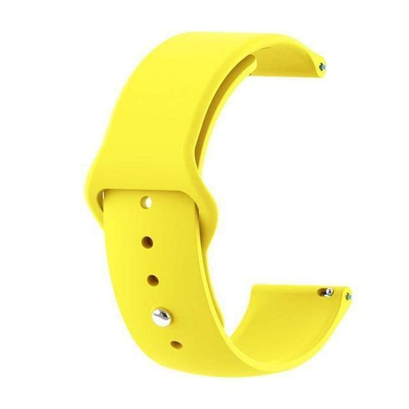 Colorful Samsung Galaxy Silicone Watch Band Yellow / 22mm The Ambiguous Otter