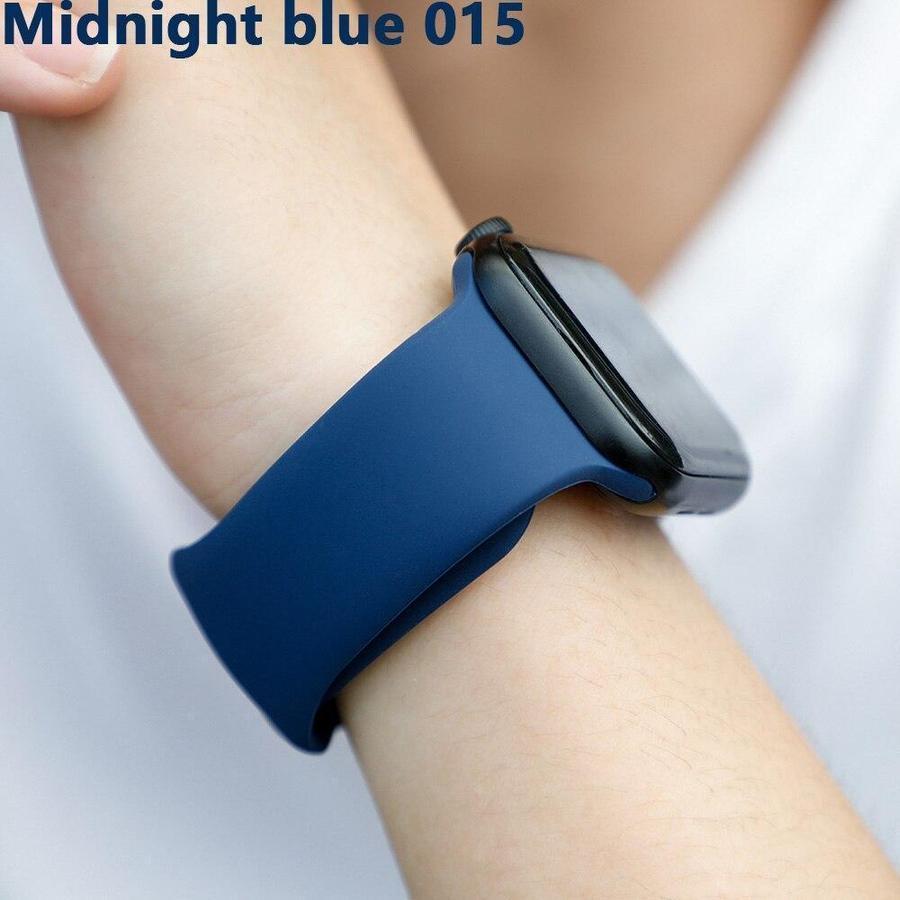 Colourful Apple Watch Sport Band Midnight blue 015 / 38mm or 40mm SM The Ambiguous Otter