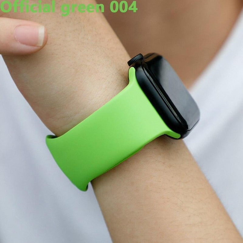 Colourful Apple Watch Sport Band Official green 004 / 38mm or 40mm SM The Ambiguous Otter