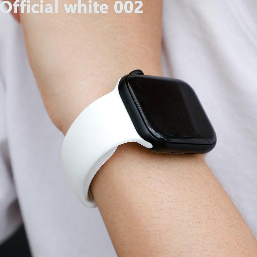 Colourful Apple Watch Sport Band Official white 002 / 38mm or 40mm SM The Ambiguous Otter