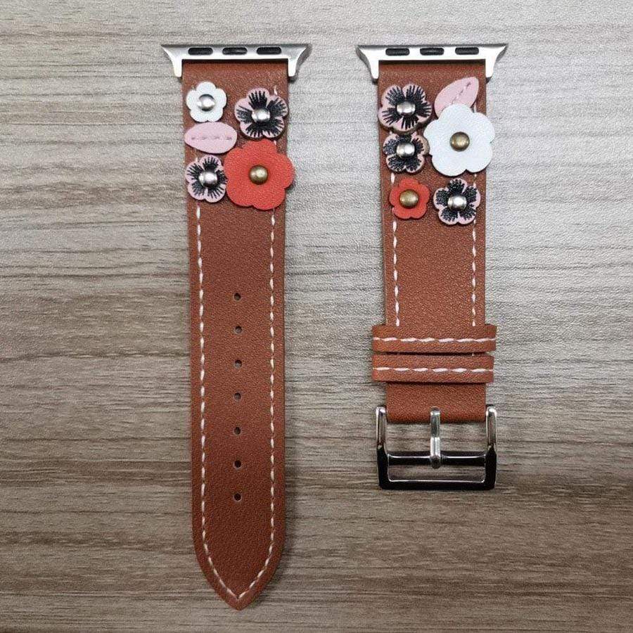 Country Garden Apple Watch Leather Band The Ambiguous Otter