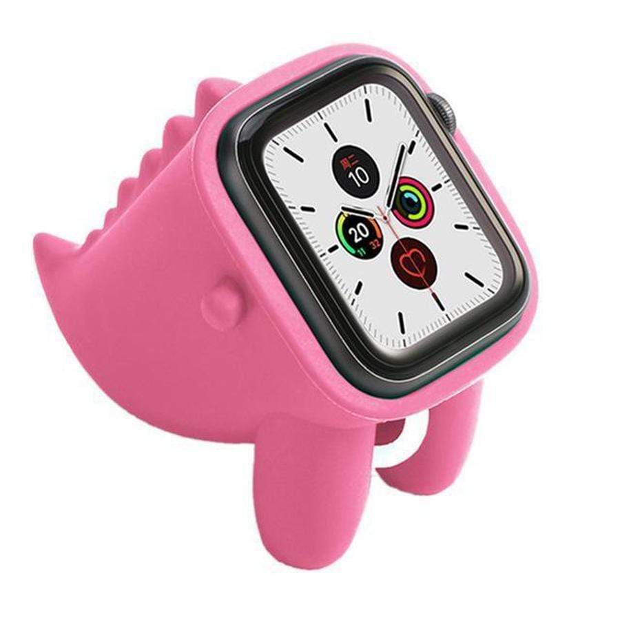 Cute Gator Apple Watch Charging Pod Pink Gator The Ambiguous Otter