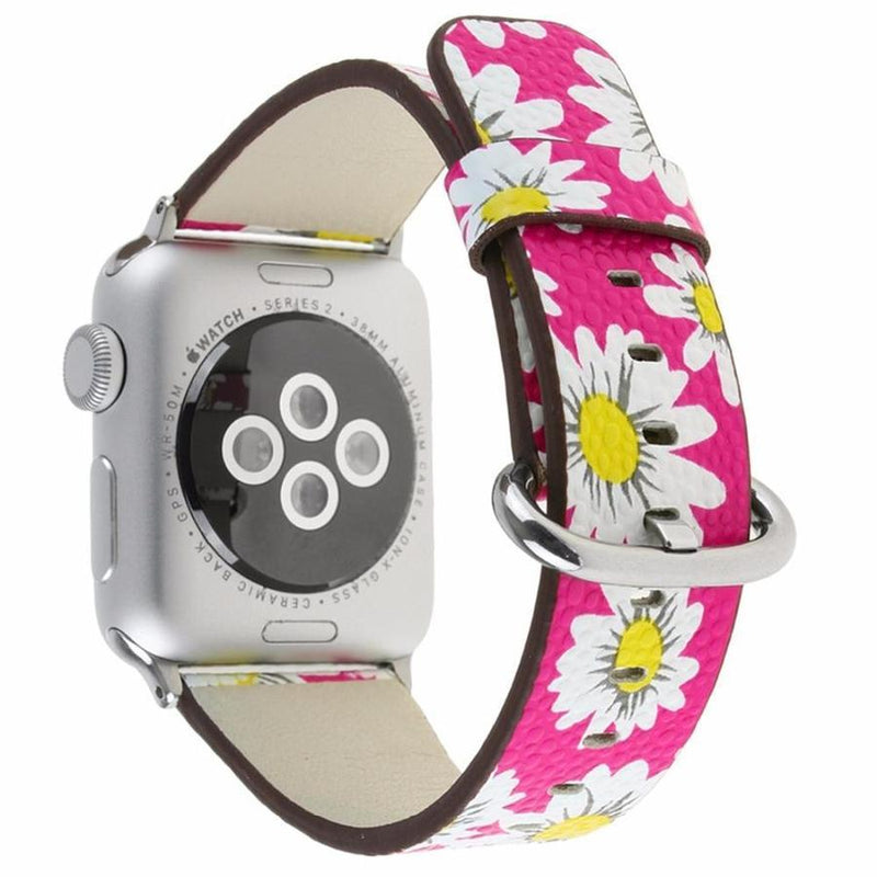 Daisy Apple Watch Leather Band The Ambiguous Otter