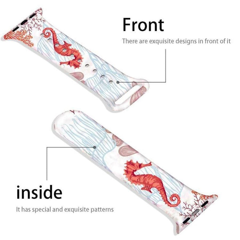 Double Side Print Apple Watch Silicone Band The Ambiguous Otter