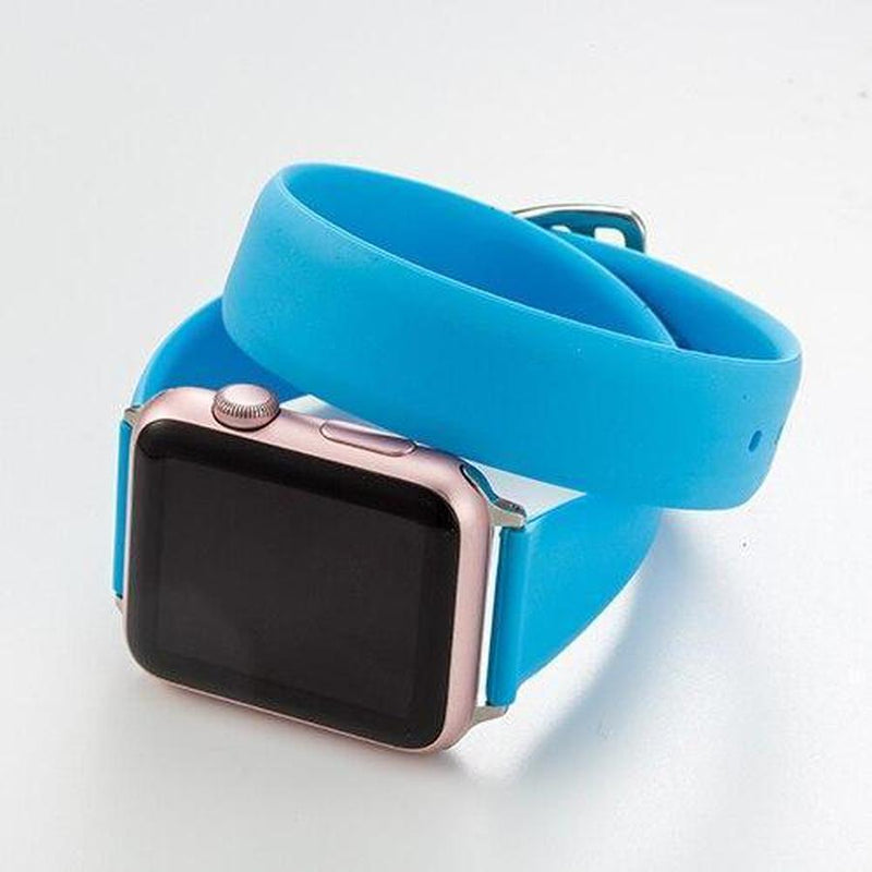 Double Tour Apple Watch Soft Silicone Band blue / for 42 and 44mm The Ambiguous Otter
