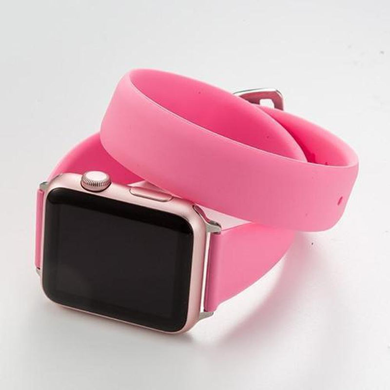 Double Tour Apple Watch Soft Silicone Band pink / for 42 and 44mm The Ambiguous Otter