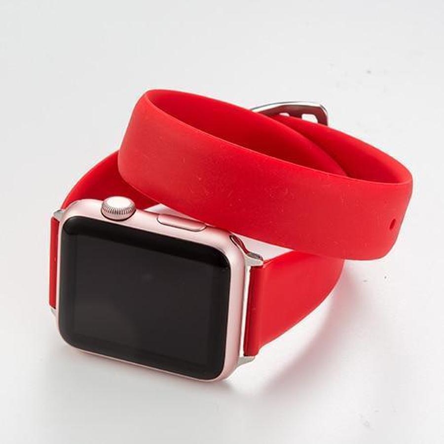Double Tour Apple Watch Soft Silicone Band red / for 42 and 44mm The Ambiguous Otter