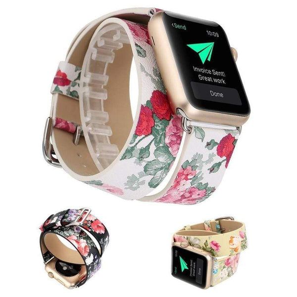 Double Tour Floral Edition Apple Watch Band The Ambiguous Otter