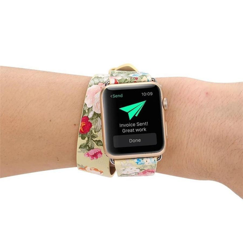 Double Tour Floral Edition Apple Watch Band The Ambiguous Otter