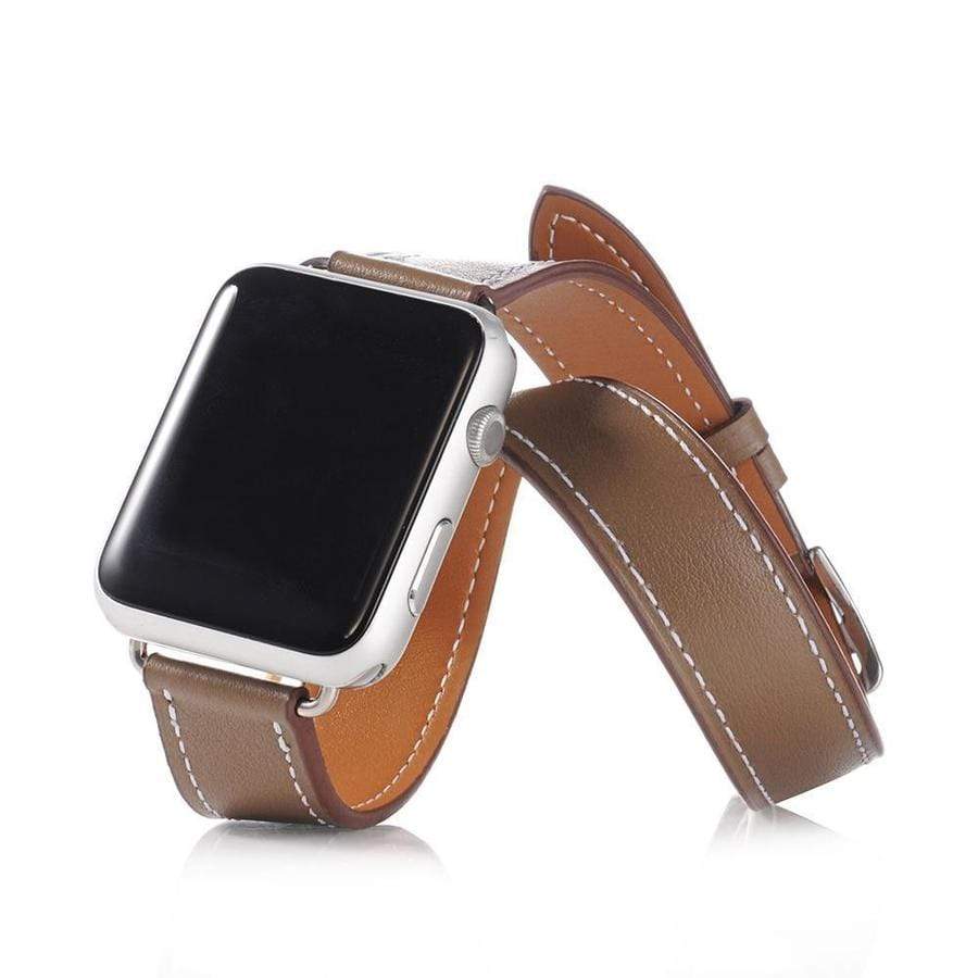 Double Tour Genuine Leather Apple Watch Band The Ambiguous Otter