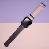 Duo Color Genuine Leather Apple Watch Band | New Dark Purple Pink / 38mm | 40mm The Ambiguous Otter
