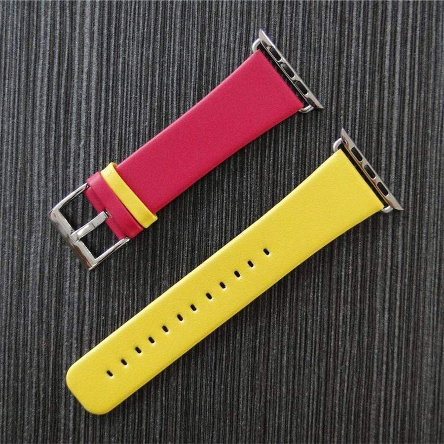 Duo Color Genuine Leather Apple Watch Band | New The Ambiguous Otter