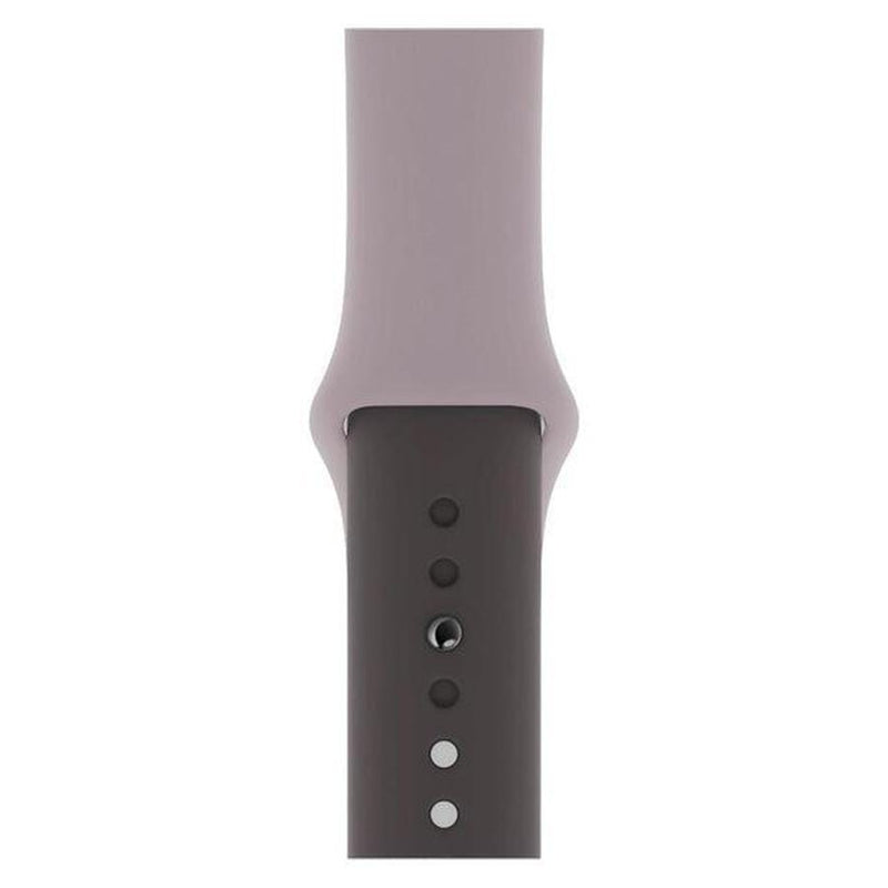 Duo Color Sports Apple Watch Soft Silicone Band Grey Coffee / 38mm The Ambiguous Otter