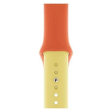 Duo Color Sports Apple Watch Soft Silicone Band Orange Yellow / 38mm The Ambiguous Otter
