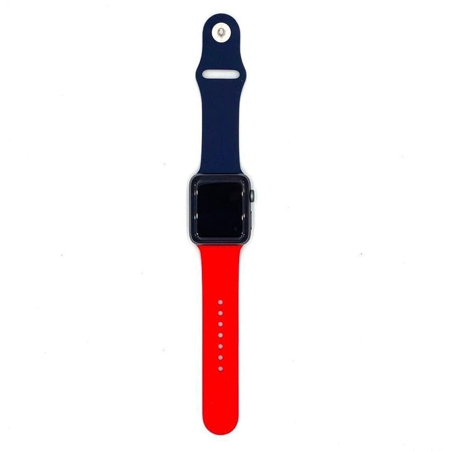 Duo Color Sports Apple Watch Soft Silicone Band The Ambiguous Otter