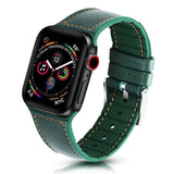 Durban Apple Watch Silicone Leather Band Green / 42mm The Ambiguous Otter