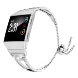 Feria Fitbit Ionic Rhinestone Bracelet Band Silver The Ambiguous Otter
