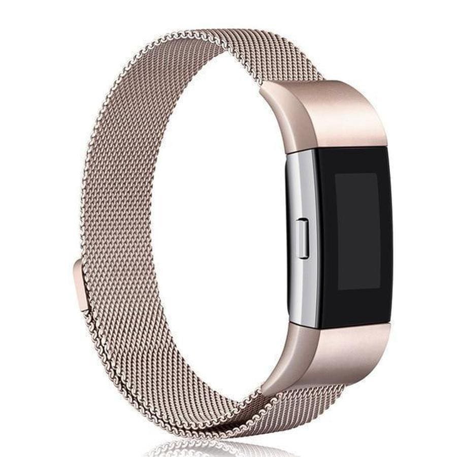 Fitbit Charge 2 & 3 Milanese Loop Band Vintage Gold / S--210mm--Charge 2 The Ambiguous Otter