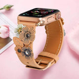 Fleur Ivy Apple Watch Leather Band The Ambiguous Otter