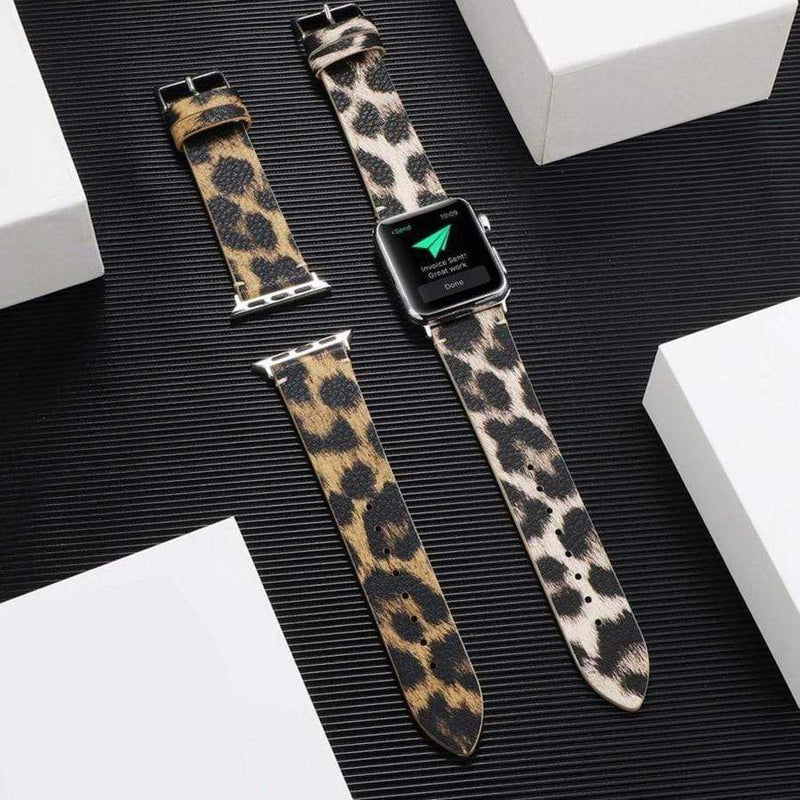 Forest Party Apple Watch Leather Band The Ambiguous Otter