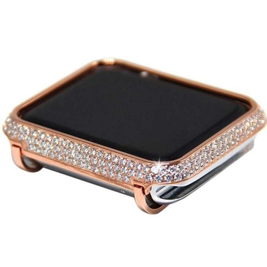 Full Rhinestone Encrusted Apple Watch Case Rose Gold / 38mm The Ambiguous Otter