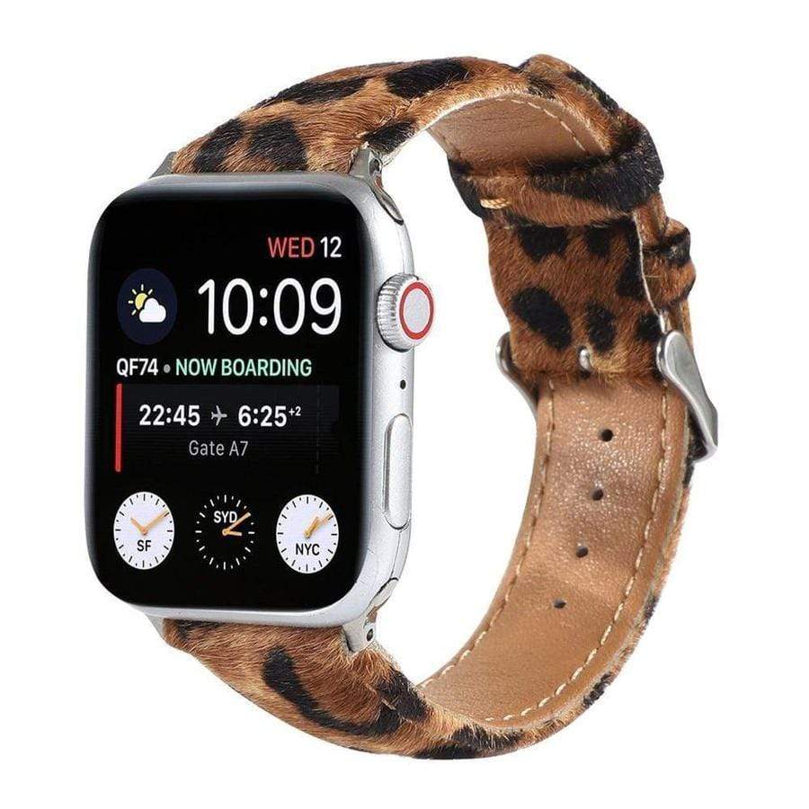 Fuzzy Plush Apple Watch Leather Band The Ambiguous Otter