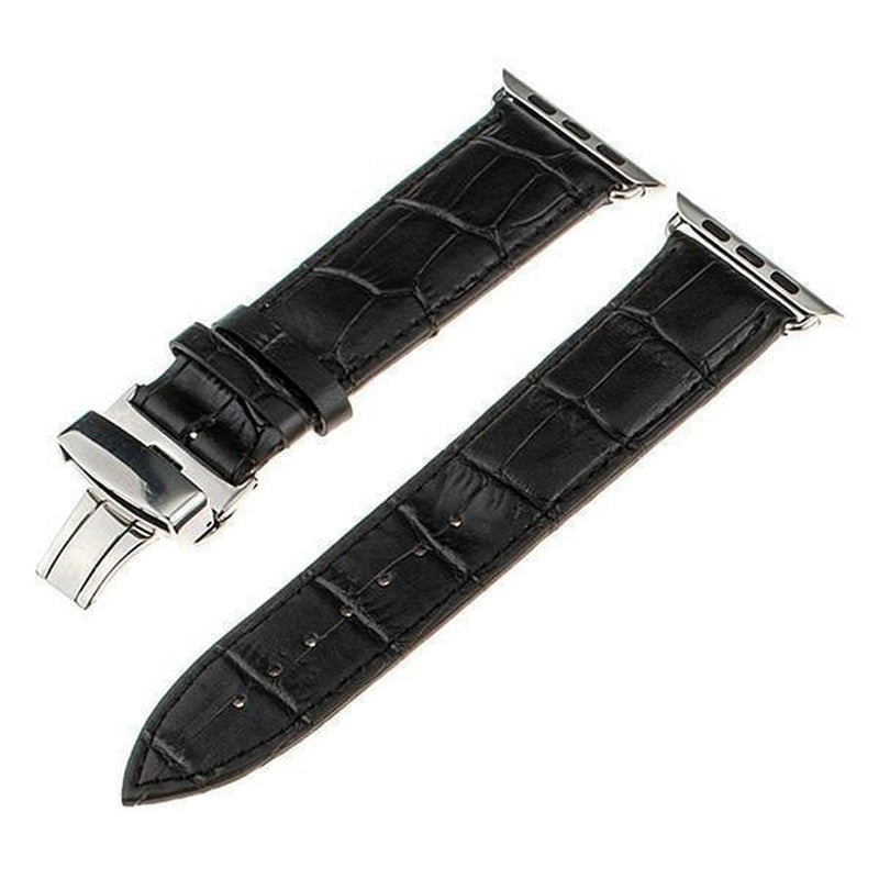 Genuine Italian Leather Apple Watch Band Black / 38mm The Ambiguous Otter