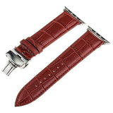 Genuine Italian Leather Apple Watch Band Red / 38mm The Ambiguous Otter