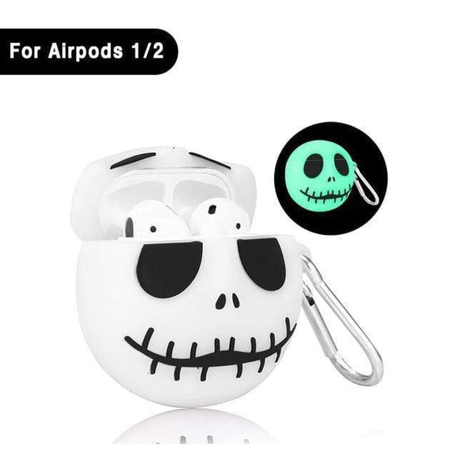 Glow In The Dark Skull AirPods Luminous Case Airpods The Ambiguous Otter