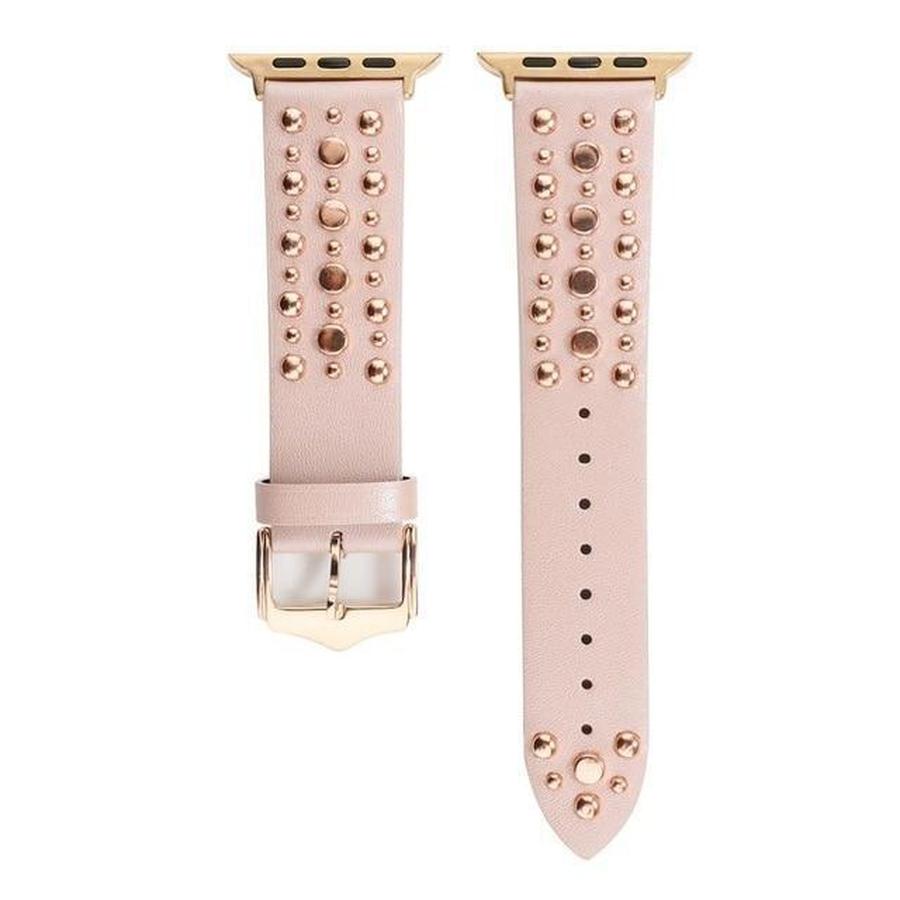 Golden Droplets Apple Watch Leather Band Pink | Rose Gold / 38mm | 40mm The Ambiguous Otter