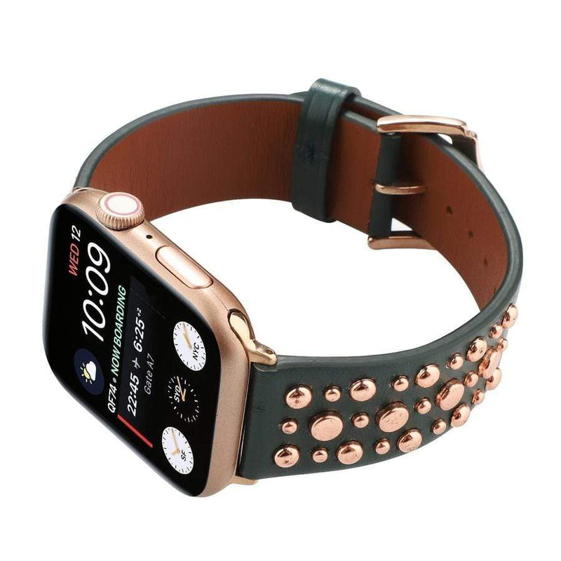 Golden Droplets Apple Watch Leather Band The Ambiguous Otter