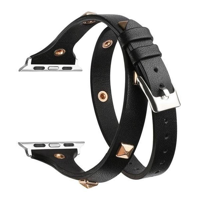 Iggy Pop Studded Apple Watch Leather Band – The Ambiguous Otter