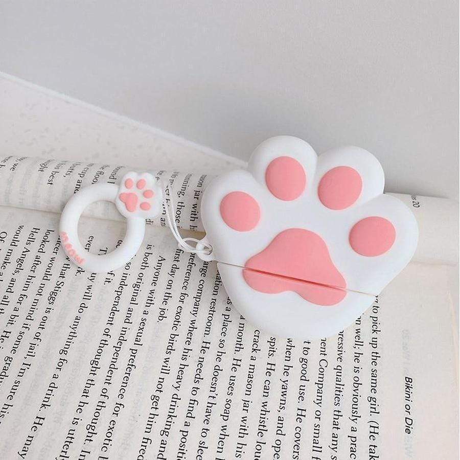 Kitten Paw AirPods Case white paw The Ambiguous Otter