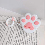 Kitten Paw AirPods Case white paw The Ambiguous Otter