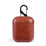 Leather Airpods Hook Case Brown The Ambiguous Otter