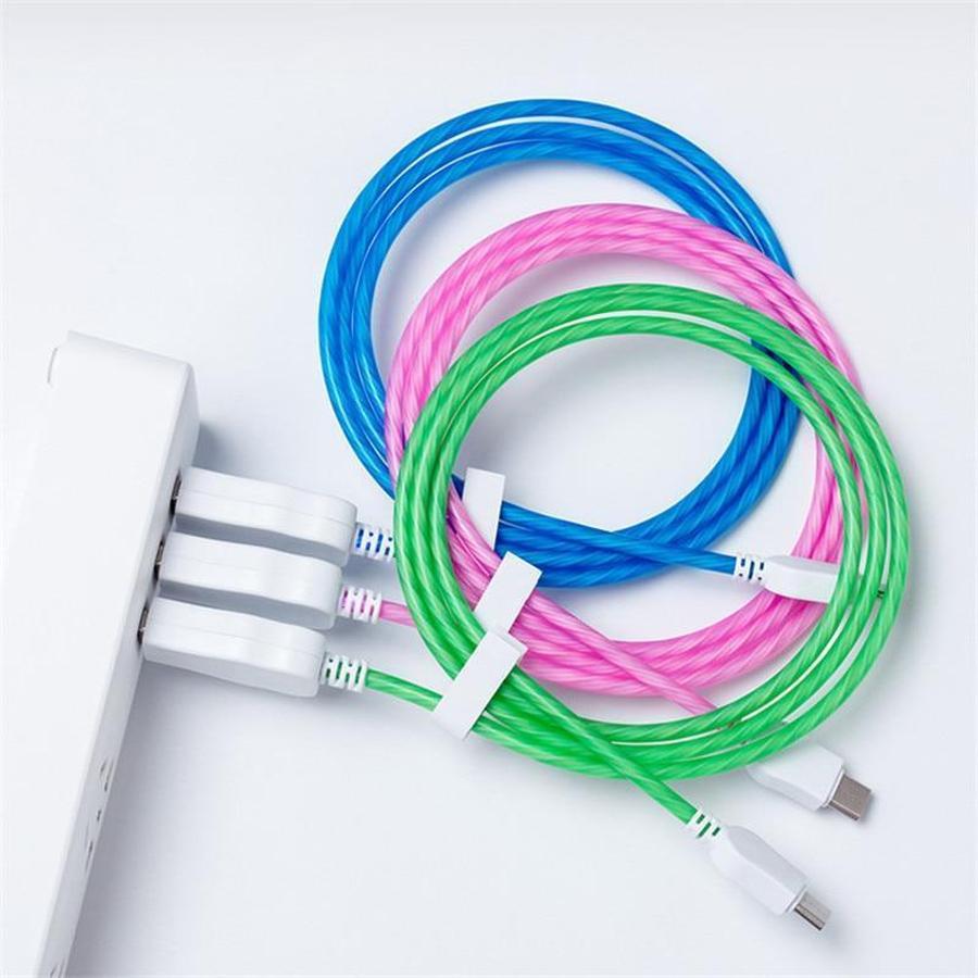 LED Glowing USB Charging Cable for iPhone & Samsung