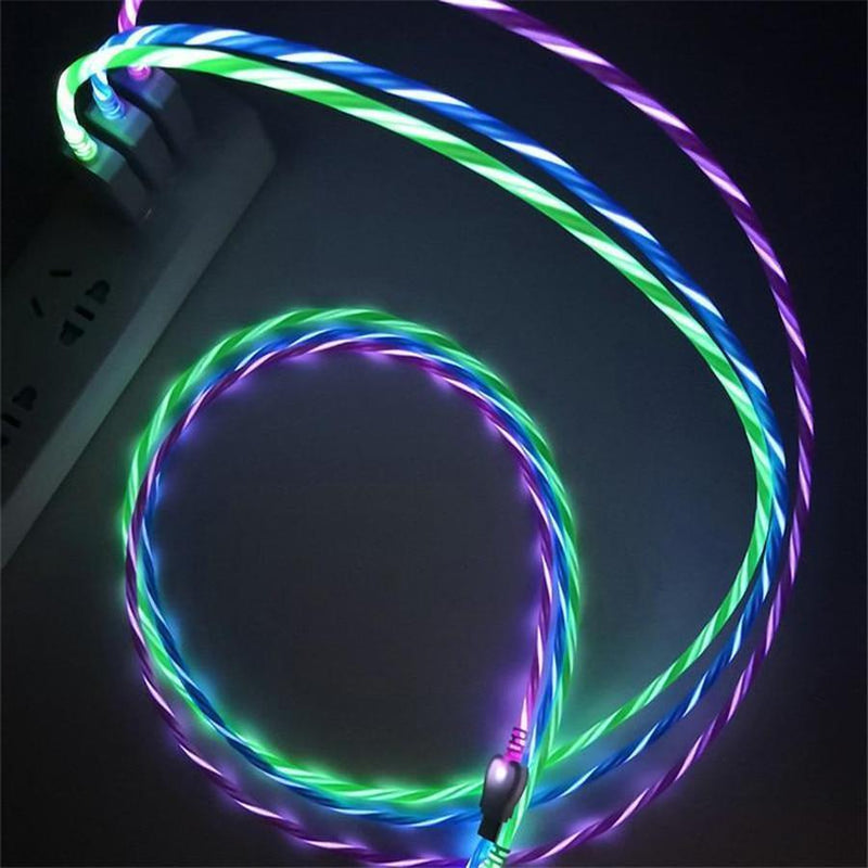 LED Glowing USB Charging Cable for iPhone & Samsung The Ambiguous Otter